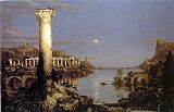 Thomas Cole Famous Paintings - The Course of Empire Desolation